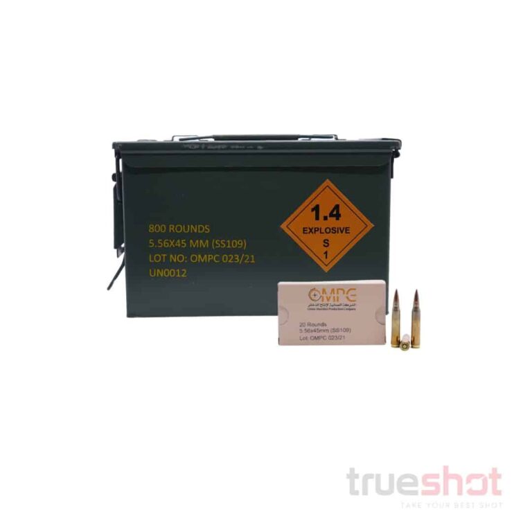 Ompc 5.56x45mm 62 Grain Fmj Ammunition