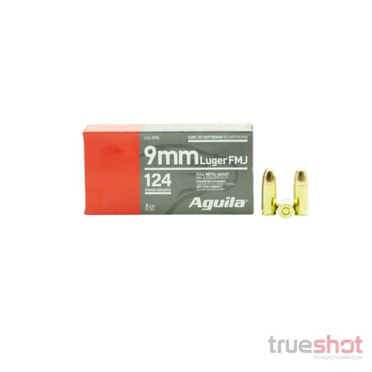 Aguila 9mm 124 Grain FMJ Ammo