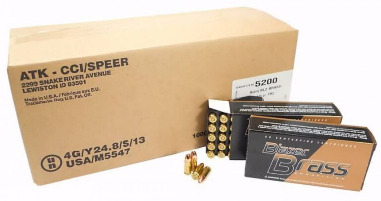 CCI Blazer Brass 9mm 115 Gr FMJ Ammo