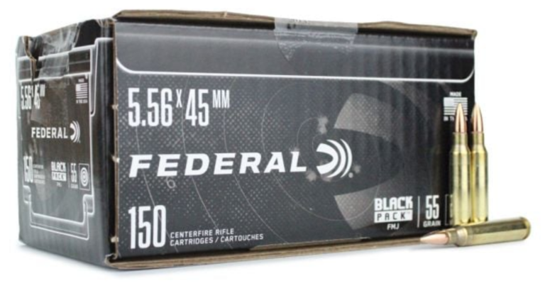 Federal 5.56 55 Grain Full Metal Jacket Ammunition