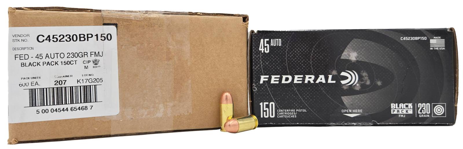 Federal 45 ACP 230 Grain Full Metal Jacket
