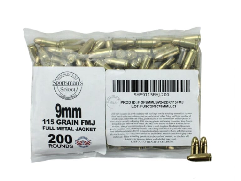 Sportsman’s Select 9mm 115 Gr FMJ