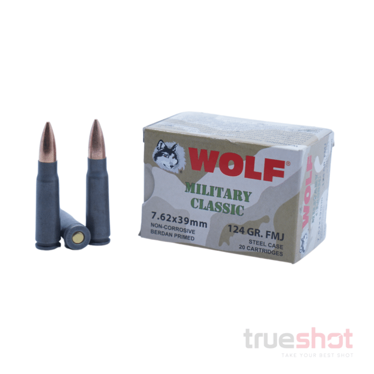 Wolf 7.62×39 124 Grain FMJ Steel Case