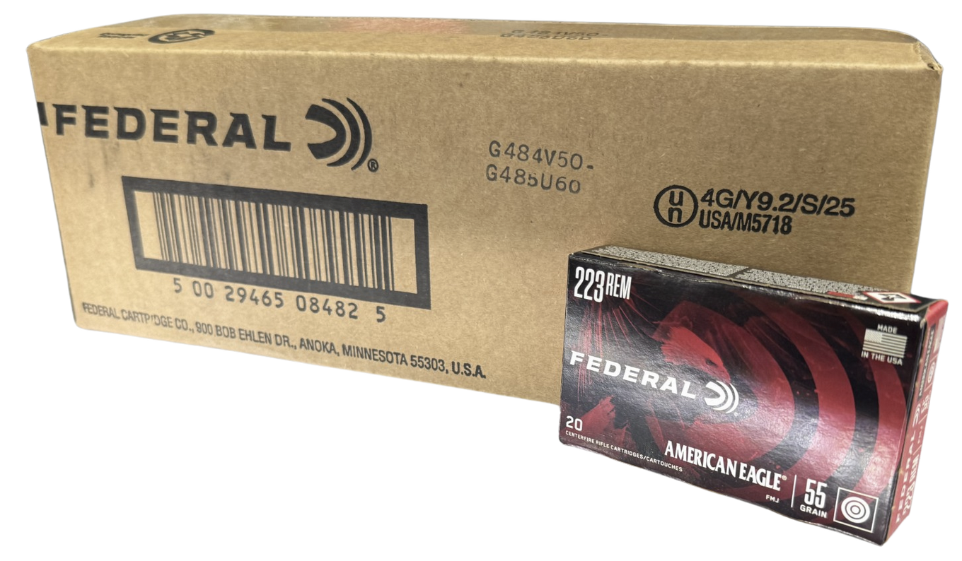 Federal American Eagle 223 Rem 55 Gr FMJBT