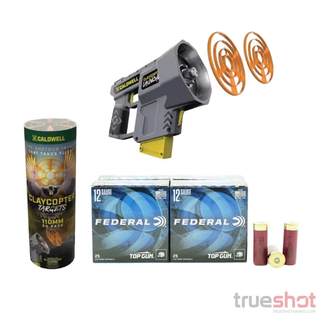 Caldwell Claycopter Launcher and 110mm Targets 50 Pack