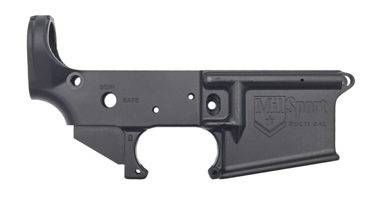 ATI Mil Sport Multi-Cal Stripped Lower, Black Aluminum