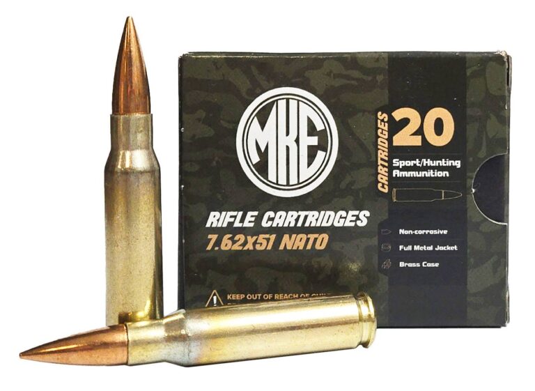 Mke 7.62x51mm NATO 147Gr FMJ Brass Ammunition