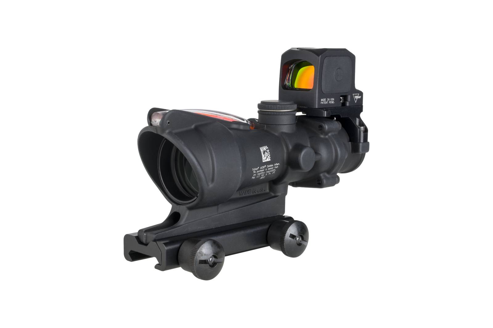 Trijicon Acog 4×32 Red Chevron .223 BAC Reticle with RCR 3.25 MOA Red Dot