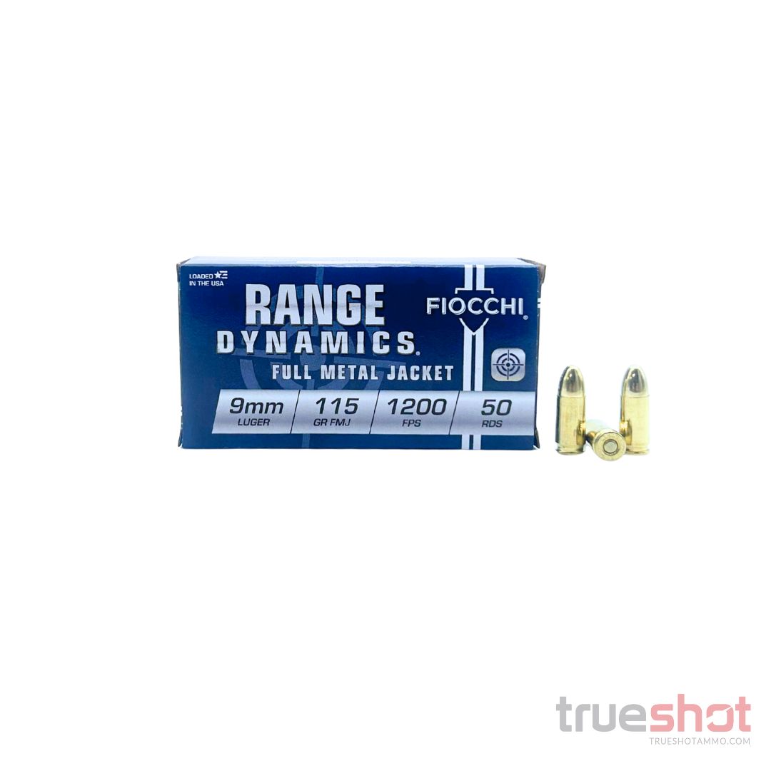 Fiocchi 9mm 115 Grain FMJ