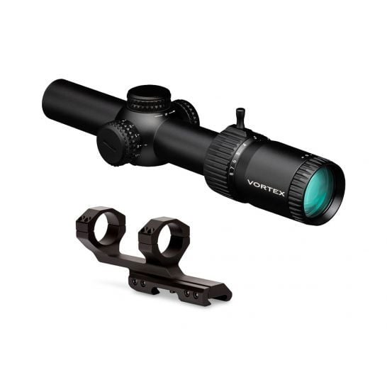 Vortex Strike Eagle 1-8×24 Gen 2 Riflescope and Vortex Sport Cantilever 30mm Ring Mount