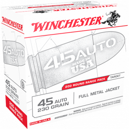Winchester Usa 45 Auto/acp 230gr Fmj Ammunition 200rds – Usa45w