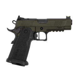 Tisas 1911 Carry Double Stack 4.25\” 9mm 18rd Pistol, Odg/blk – 12500902