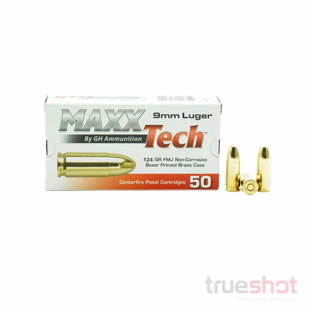 Maxxtech 9mm 124 Grain FMJ