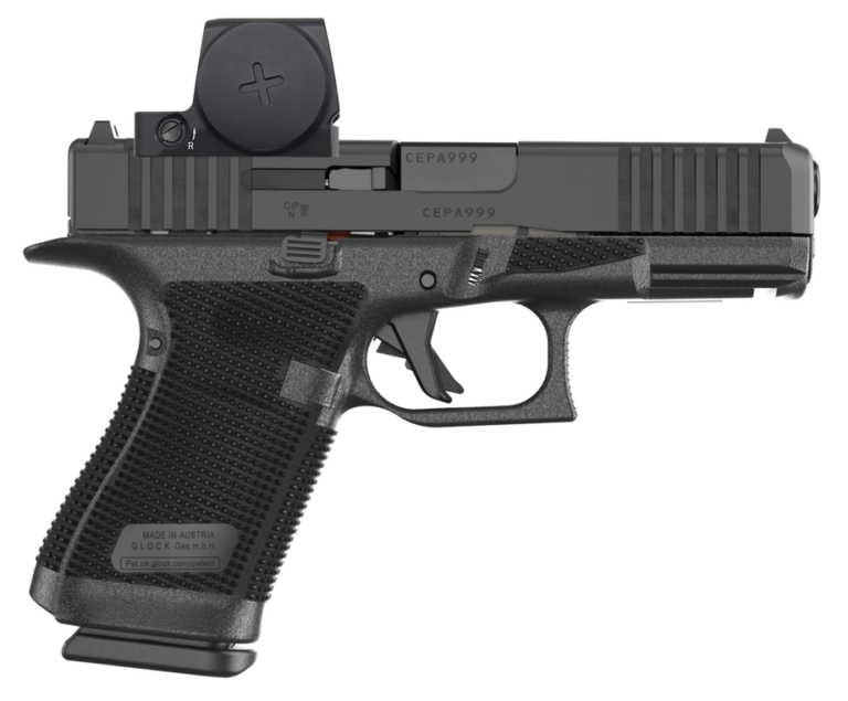Glock 19 Gen 6, 9mm, 4.02\’ Barrel, 3- 15rd Magazines, Pistol W/ Vortex Venom Red Dot