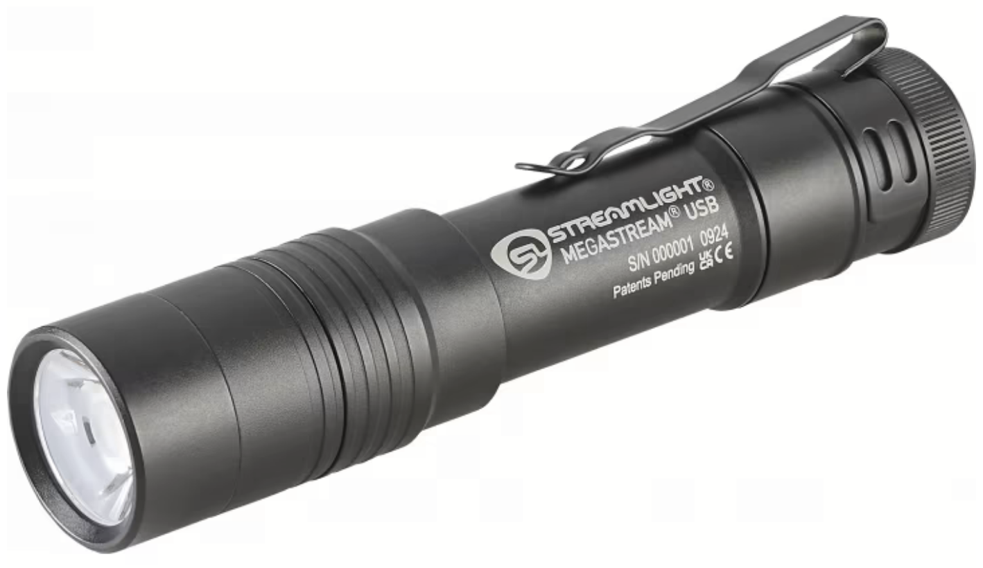 Streamlight MegaStream USB 1800 Lumen Flashlight Black