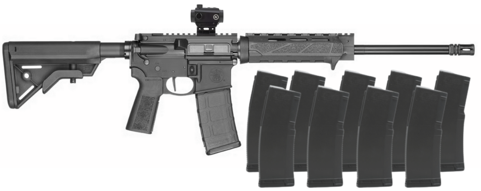 Smith & Wesson M&P15 Volunteer XV 5.56 Rifle with Red Dot & 10 Mags