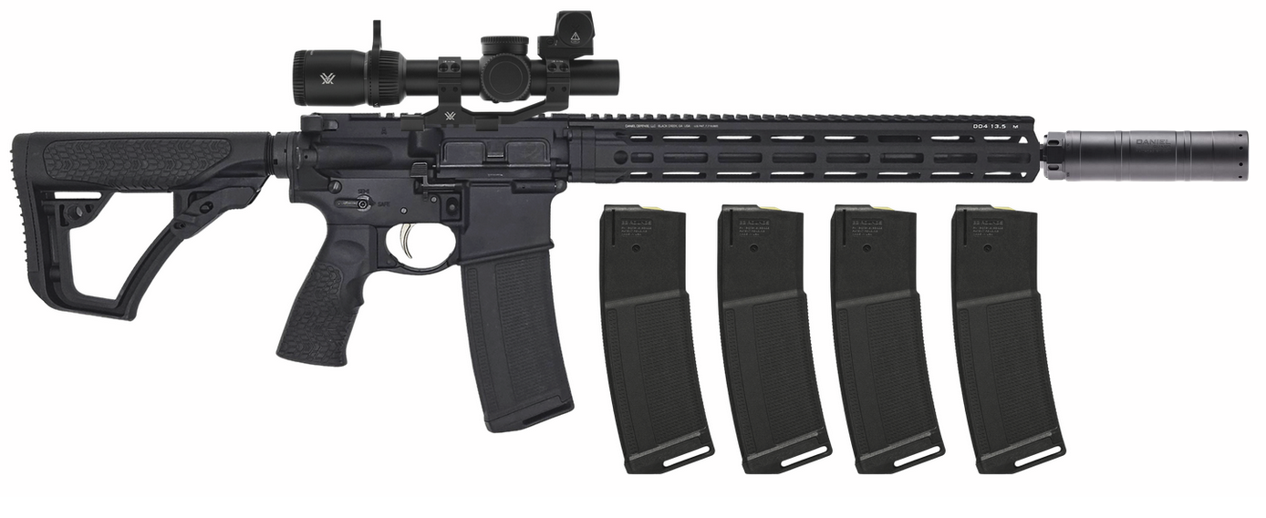 Daniel Defense DD4 V7 SLW 5.56 NATO Rifle w/ Suppressor & Optic