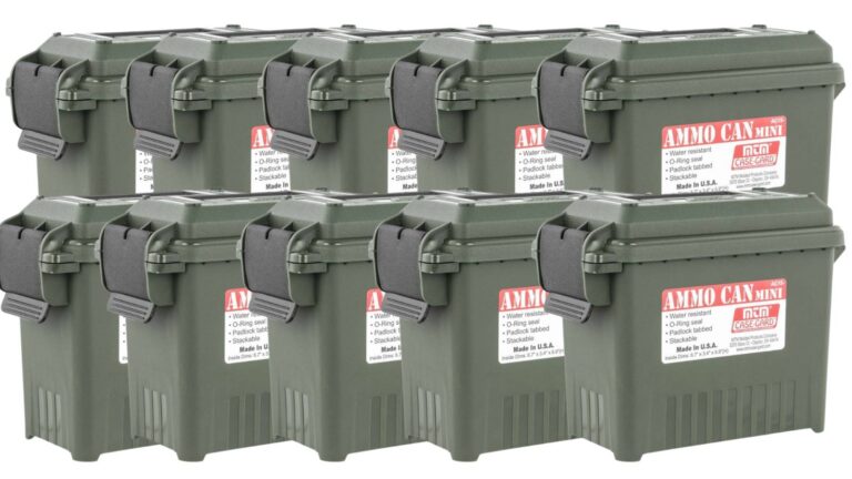 MTM AC15-11 Mini Ammo Can 30 Cal Forest Green 10 Pack