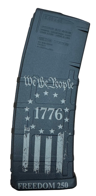 BHA Custom Lasered ’We The People’ 30rd AR-15 Magazine