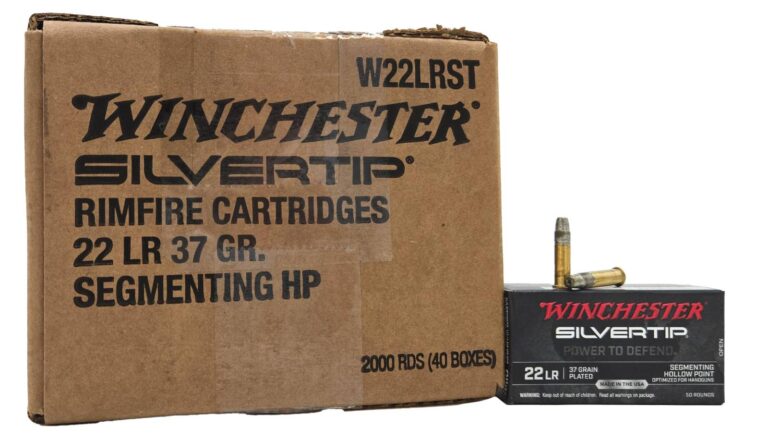 Winchester Defender Silvertip 22LR 37gr SHHP 2000rd Case