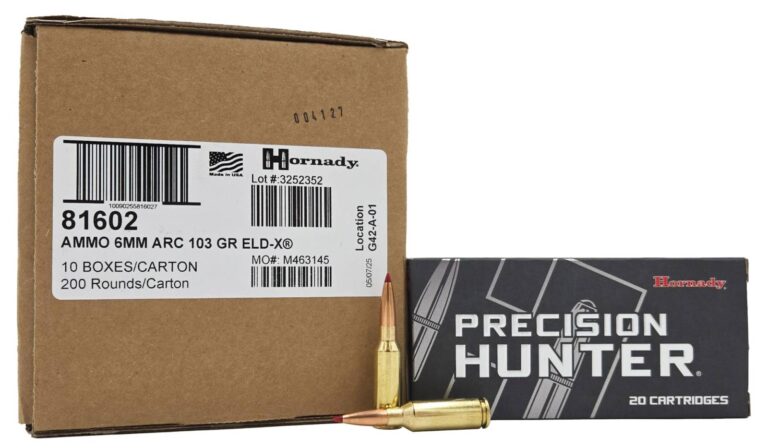 Hornady Precision Hunter 6mm ARC 103gr ELD-X 200rd Case
