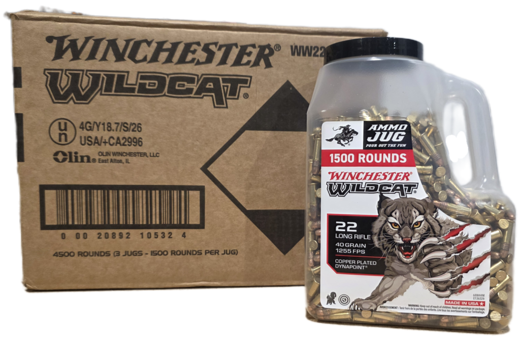 Winchester Wildcat .22LR 40gr DynaPoint 4500rd Case