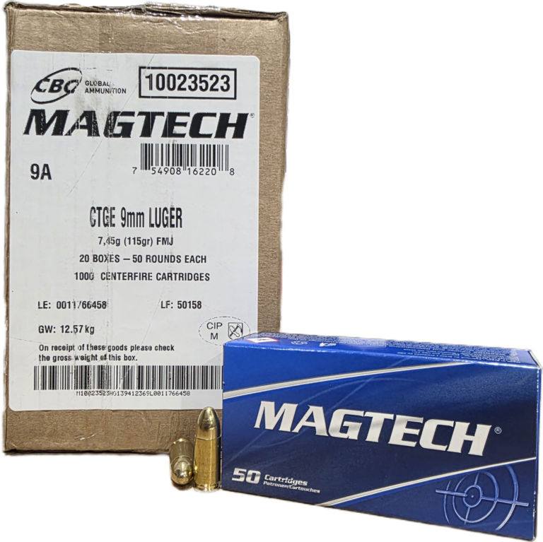 Magtech Range & Training 9mm 115gr FMJ 1000rd Case