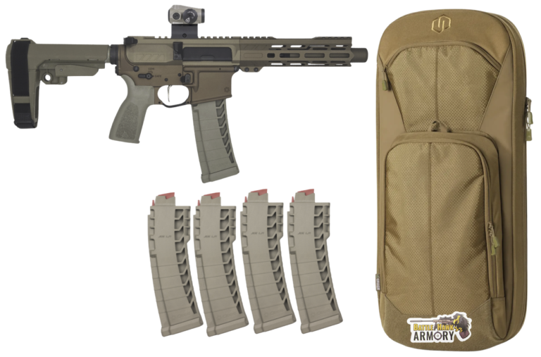 CMMG Mk4 22LR Pistol with ZEROED Suppressor and Red Dot