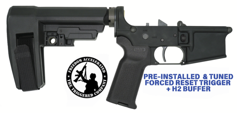 White Label Armory Stampede AR-15 Complete Lower with SBA6 Brace