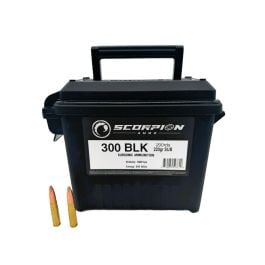 Scorpion Ammo 300BO 220gr Subsonic FMJ 200rd