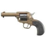 Ruger Wrangler 3.75” .22 LR Revolver Birdshead Grips Bronze