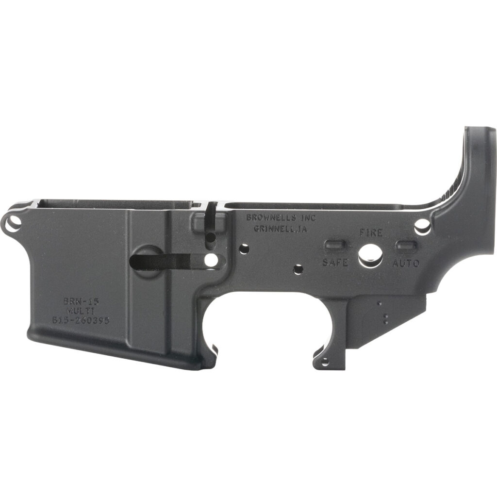 BROWNELLS – BRN-15 STRIPPED FORGED LOWER RECEIVER