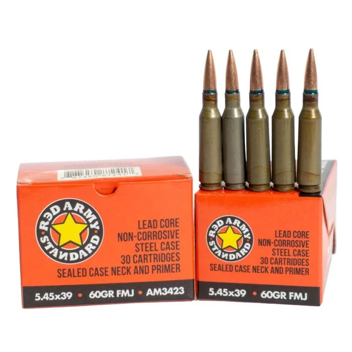 Red Army Standard 5.45x39mm Ammo 60gr Steel Case FMJ