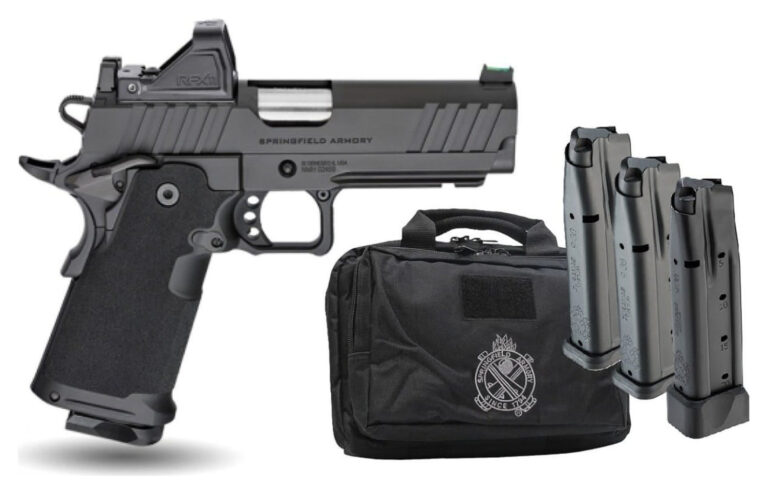 Springfield Armory 1911 DS Prodigy AOS Gear Pac 9mm 4.25″ Black w/ Viridian RFX11 Pistol
