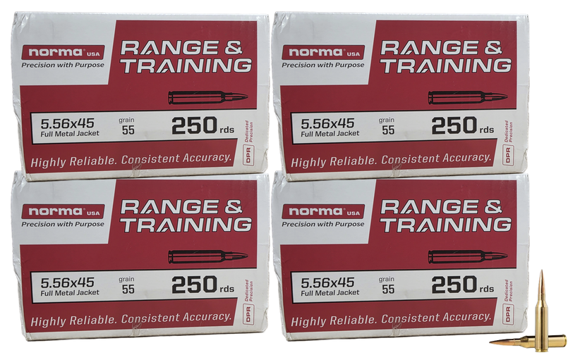 Norma Range & Training 5.56mm 55gr FMJ 1000rd